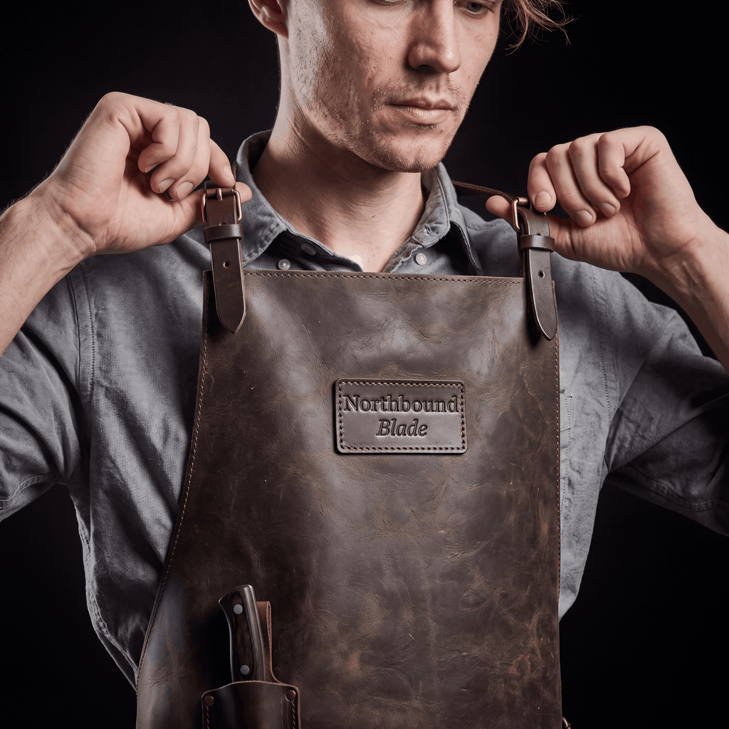 Full-Grain Leather BBQ Apron