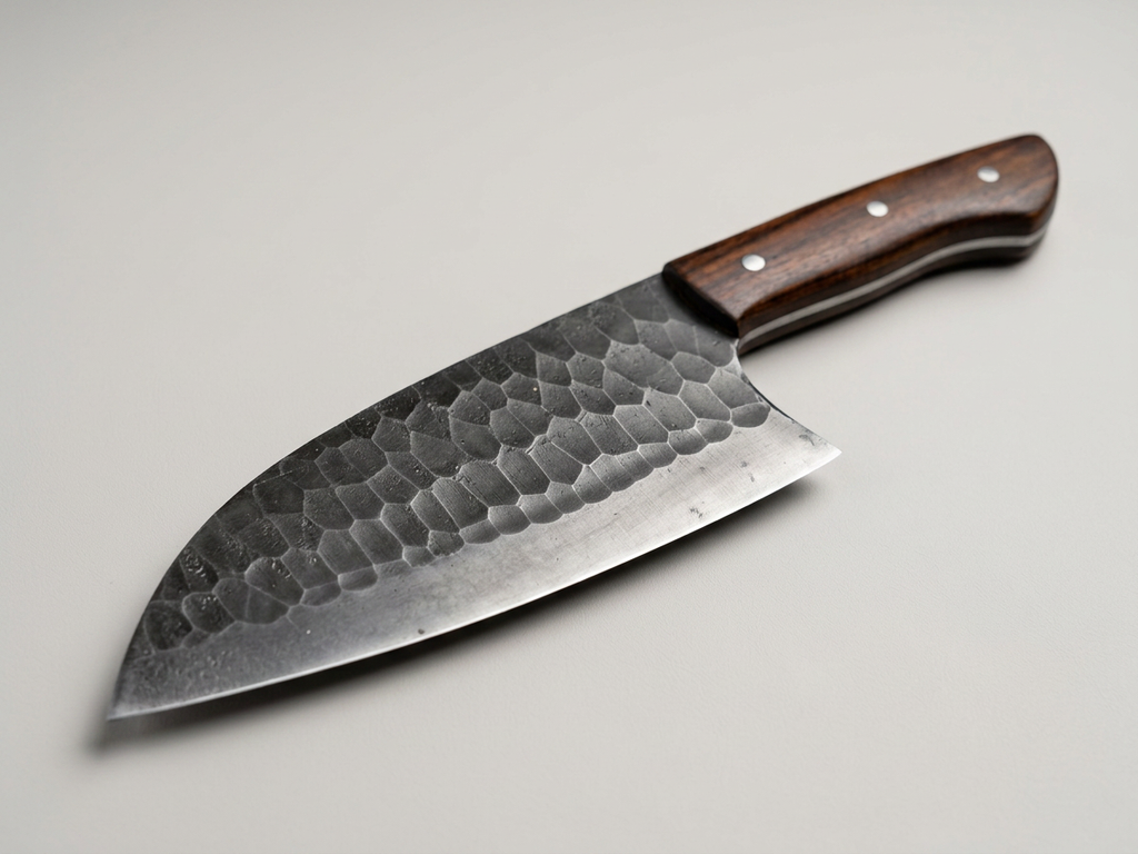 Hammered Forge Cleaver — Rosewood Handle