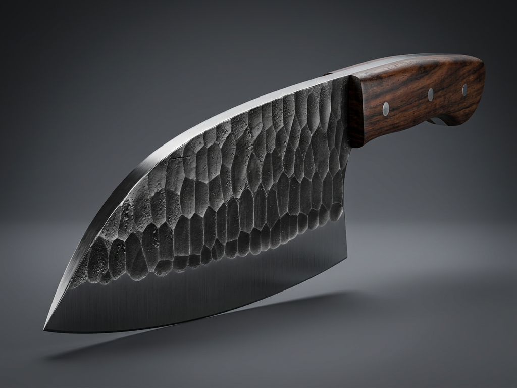 Hammered Forge Cleaver — Rosewood Handle