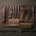 Full-Grain Leather Chef's Knife Roll