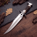 D2 Steel Bowie Knife — Stag Antler Handle