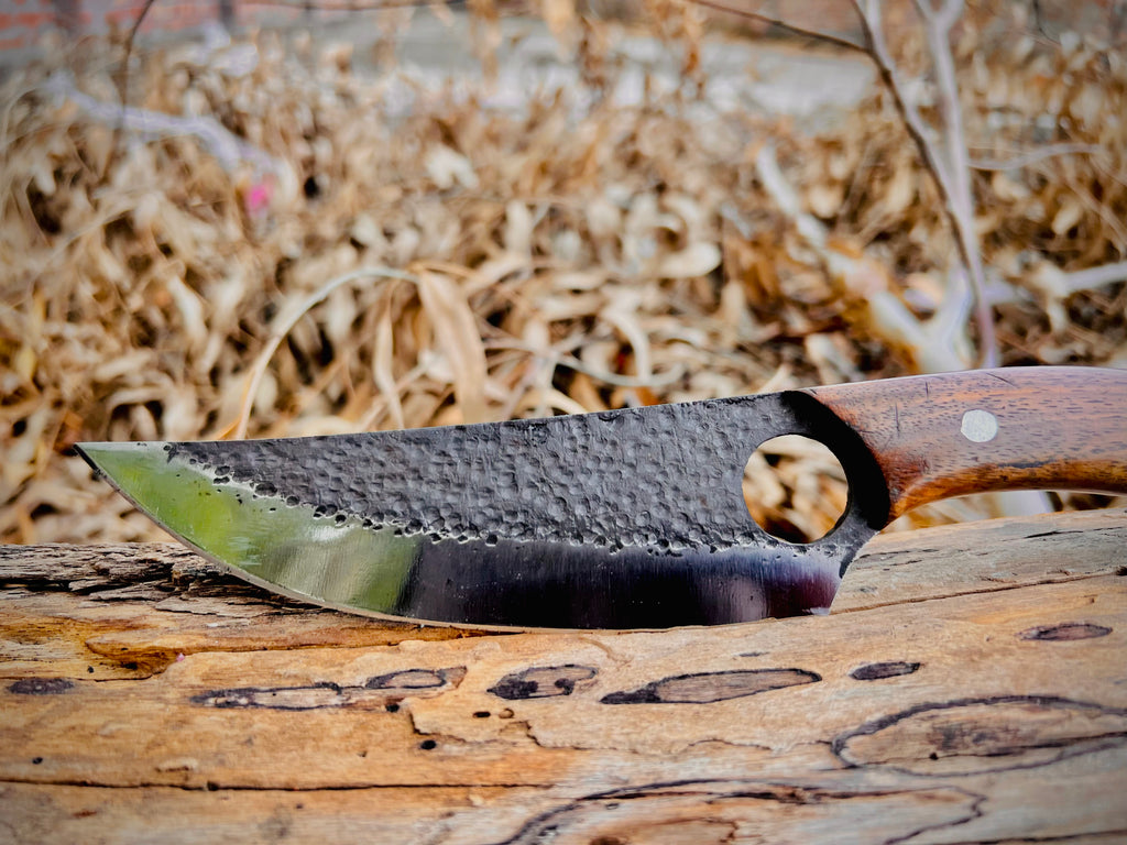2-piece curved paring knife set with wood handles