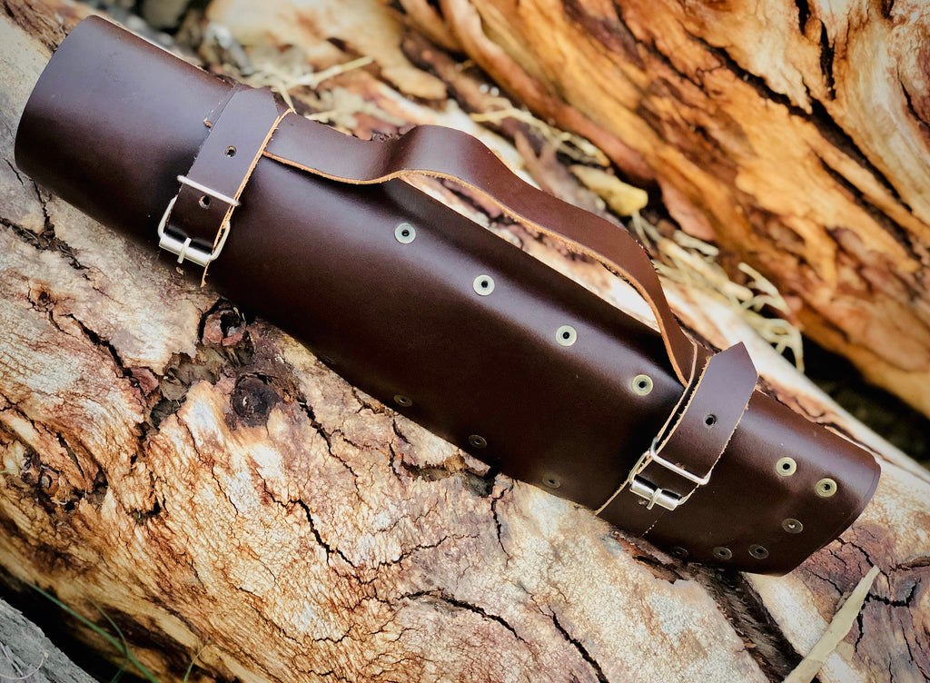 Copperline 4-piece Damascus chef knife set with banded rosewood handles